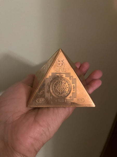 Copper Vastu Pyramid Yantra,Pyramid Yantra at Home and Office for Positive Energy