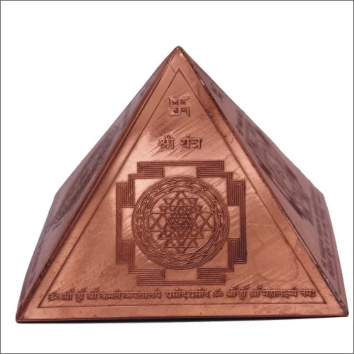 Copper Vastu Pyramid Yantra,Pyramid Yantra at Home and Office for Positive Energy