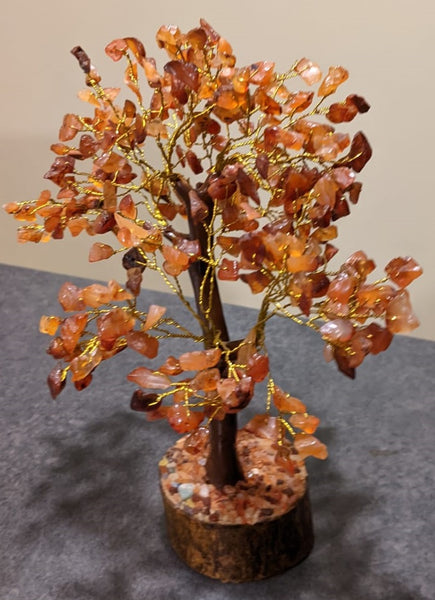 Carnelian Gemstone Tree, Red Carnelian Tree (300 chips)