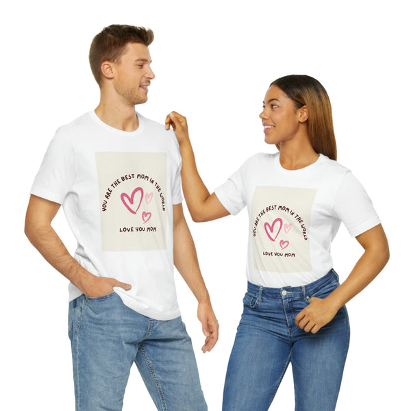 Unisex Jersey Short Sleeve Tee, Mom, Love