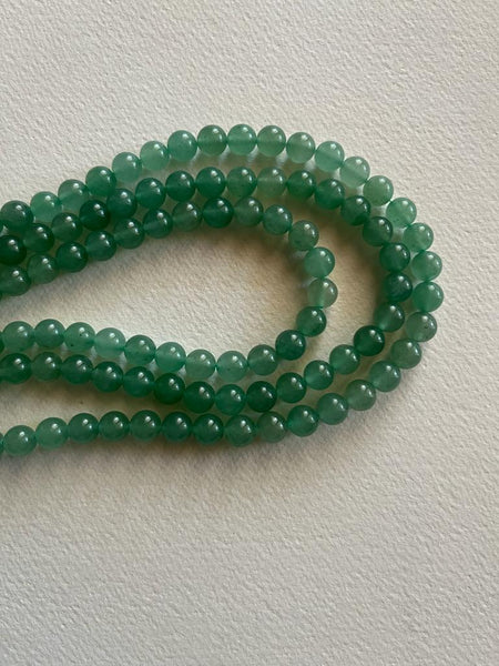 Green Aventurine Beads, 8 mm Beads - 46 Beads per strand