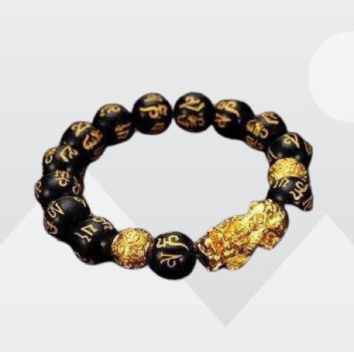 Feng Shui Pi Xiu Black Obsidian Wealth Bracelet