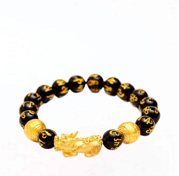 Feng Shui Pi Xiu Black Obsidian Wealth Bracelet