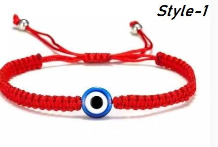 Evil Eye Adjustable Waxed Cord Bracelet, The Eye of Devil Bracelet