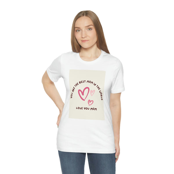 Unisex Jersey Short Sleeve Tee, Mom, Love