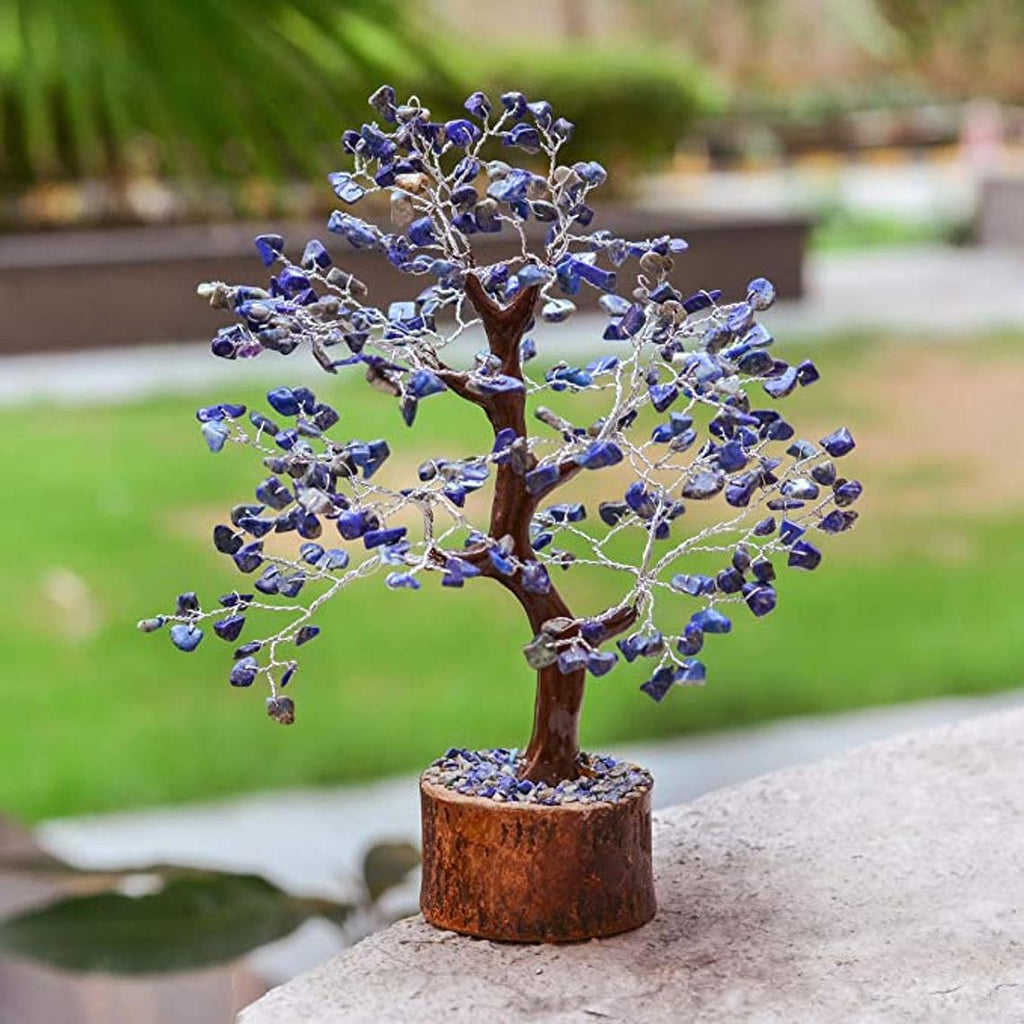 Lapis Lazuli Gemstone Tree, Lapis Lazuli Bonsai Tree (300 chips) – jiomind